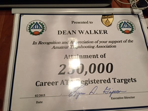 Dean Walker Achieves 250,000 ATA Target